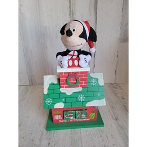 Unique wooden Mickey mouse countdown Xmas Days tabletop figure